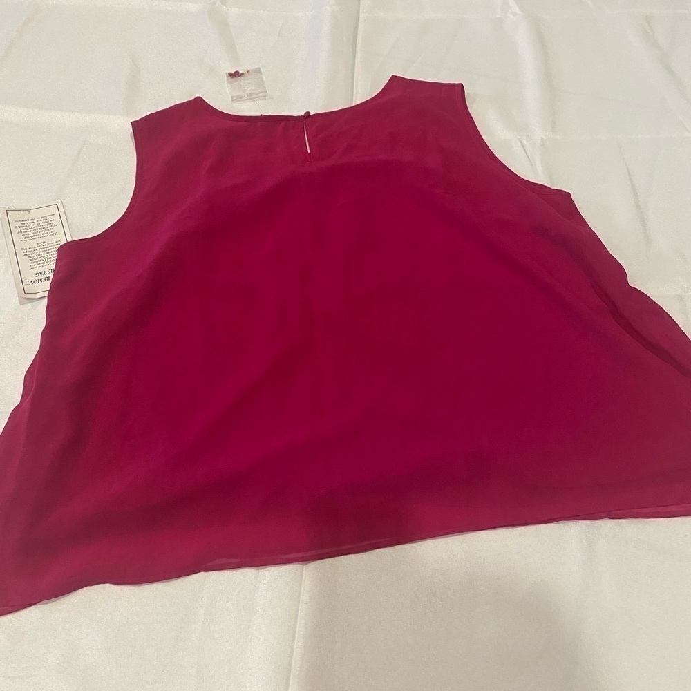 Romans women plus size pink tank top scoop neck 30W - Picture 3 of 9